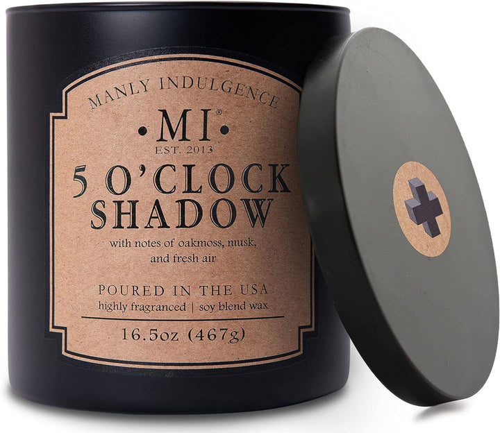 Manly Indulgence Classic+ 5 O' clock shadow, 2 Wick, 16.5 oz