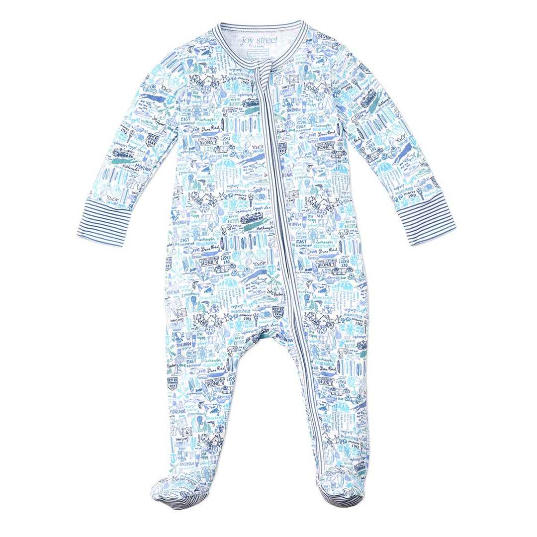 Hamptons Zip Baby Onesie