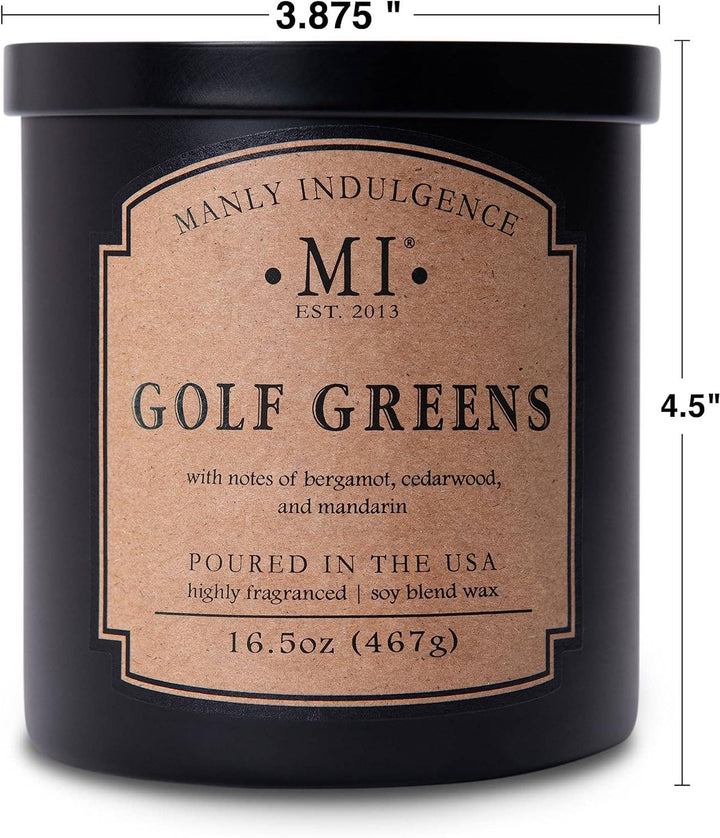 Manly Indulgence Classic+ Golf Greens, 2 Wick, 16.5 oz