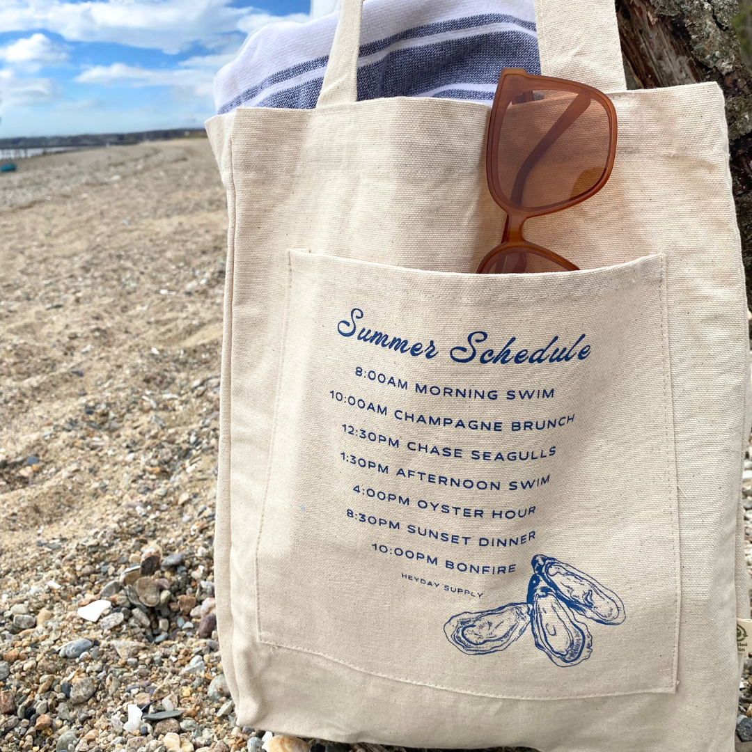 Summer Schedule Tote Bag