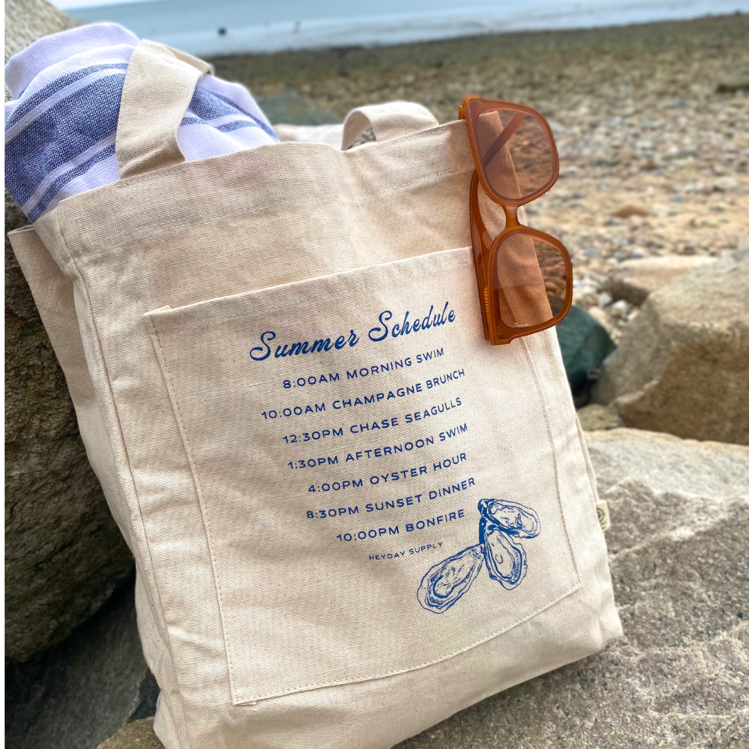 Summer Schedule Tote Bag