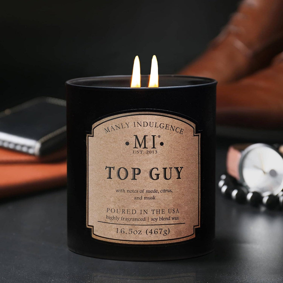 Manly Indulgence Classic+ Top Guy, 2 Wick, 16.5 oz